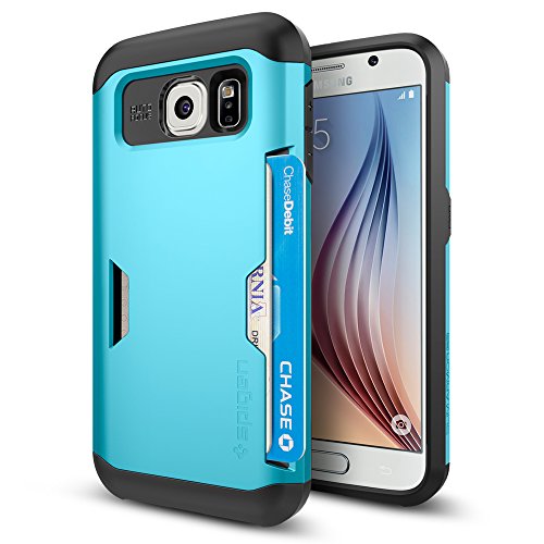 Spigen SGP11334 - Funda para Samsung Galaxy S6, Azul/Negro - Imagen 3