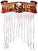 amscan Creepy Carnival Doorway Curtain | Cardboard Sign w/Gauze,Multicolor,54
