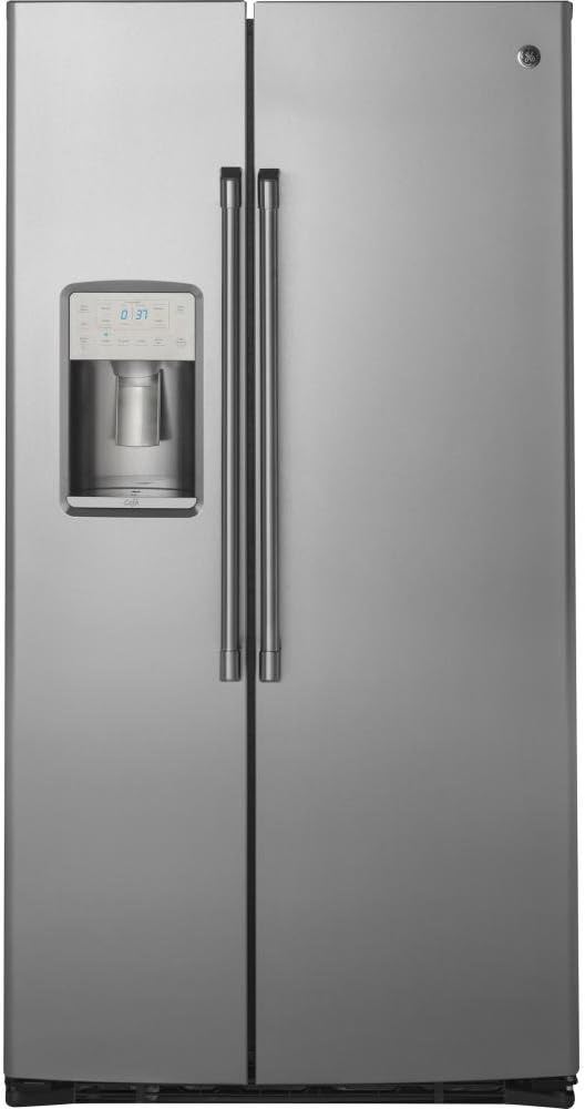 GE CZS22MSKSS Cafe 22.1 Cu. Ft. Stainless Steel Counter Depth Side-By-Side Refrigerator