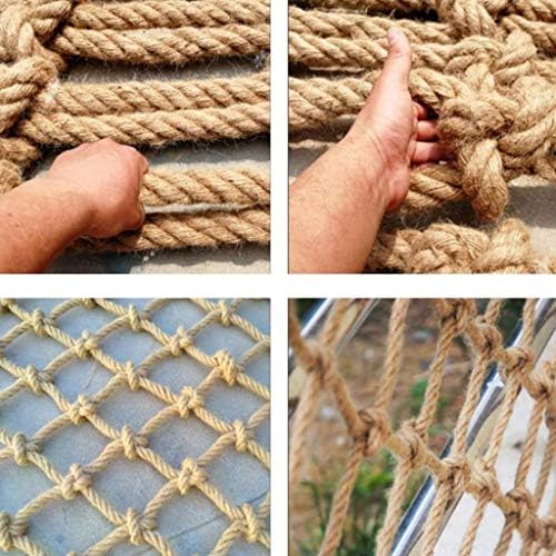 最大80 オフ の B08hrkkktl Size ベビー マタニティ カーゴネット ヘビーデューティ麻のロープネット装飾階段のセーフティ ネットバルコニー防護ネットキッズスイングフェンスツリーハウスクライミングアウトドアハンモックの遊び場 Size 2 4m 7 13ft