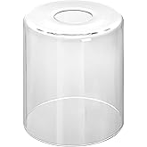 Lamp Shade Replacement Glass Pendant Light Shade with High Transmittance | 1.65" Fitter, 5.12"h x 4.73"w, 2.5mm Thick, transparent Globes for Table Lamps,Wall Lamps, Pendant Lights and Floor Lamps