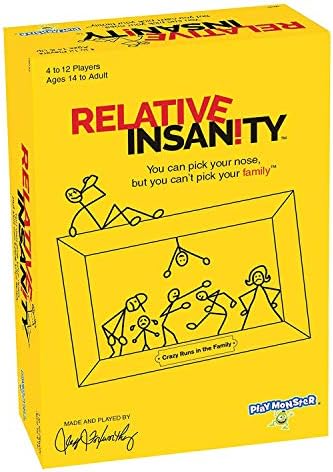 Wansheng Relative Insanity Party Game About Crazy Relatives -Made And Played By Comedian Jeff Foxworthy/Card Games [Energy Class A]