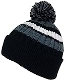 Best Winter Hats Quality Cable Knit Cuffed Beanie W/Large Pom (Fits Large Heads)