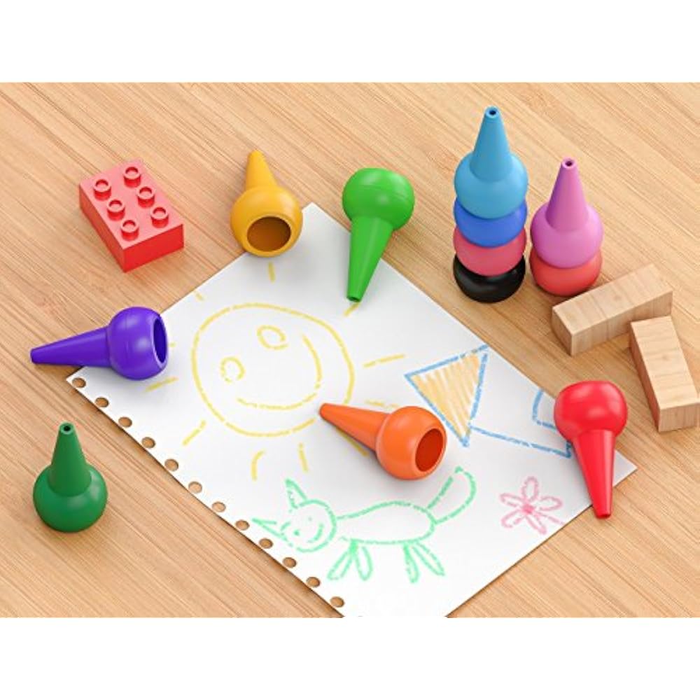 Finger Crayons For Toddlers, 12 Colors Paint Babies Non Toxic Washable