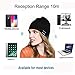 Momoday Wireless Beanie Music Hat Soft Warm Knitted Cap With Stereo Headphone Headset Speaker Wireless Mic Hands-free for Men Women Fitness Outdoor Sports Running Hiking Christmas Birthday Gift(Black)
