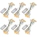 accmor 6 Pack 10ft/3m 30 LEDs Mini Bulb Battery Operated Fairy String Lights, Super Bright Starry Light for Gift Wedding Party Bedroom Home Decoration Crafts (UL Certified, Warm White)