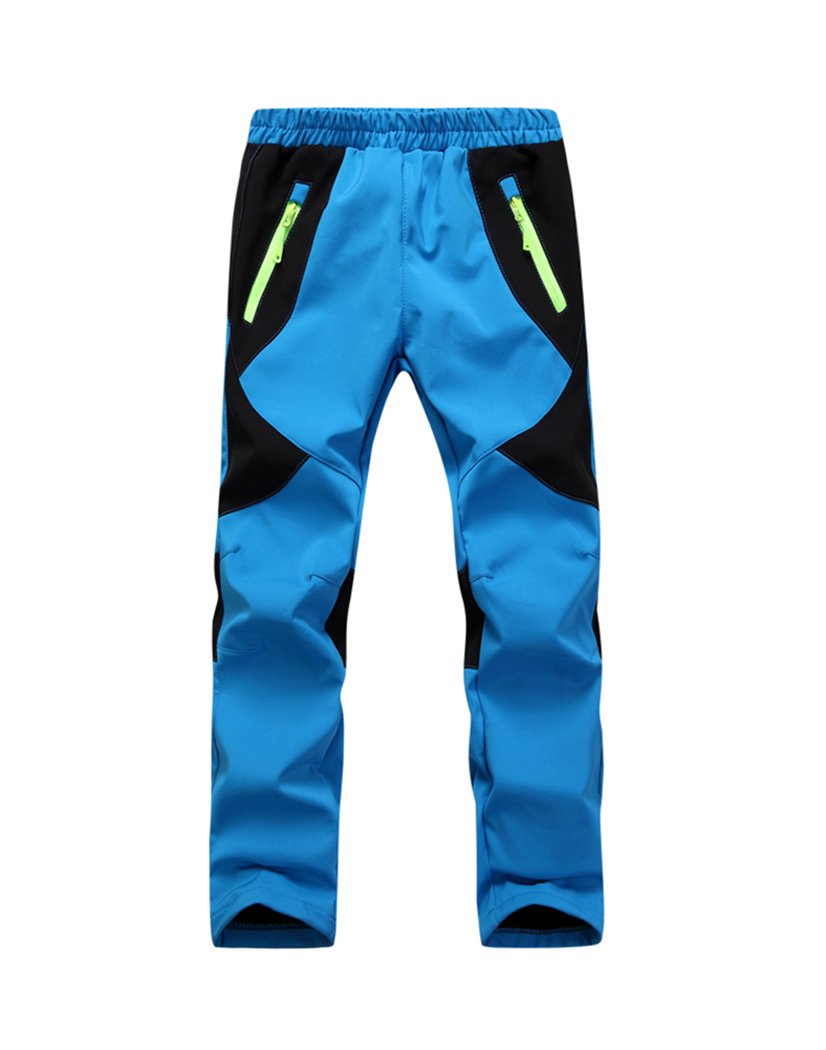 Youth Snow Pants with Reinforced Knees and Seat,Warm Climbing Trousers