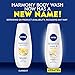 NIVEA Care and Vanilla Moisturizing Body Wash 16.9 Fluid Ounce (Pack of 3)