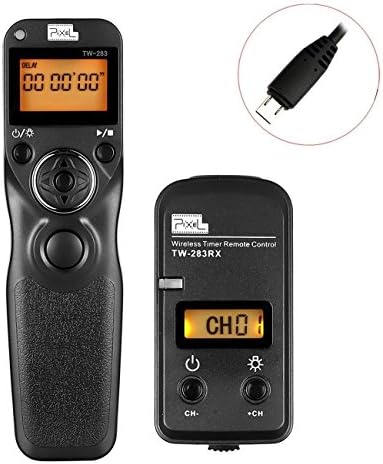 WINOTAR PIXEL TW-283/S2 LCD Wireless Shutter Release Timer Remote Control for Sony A7 A7 II A7R A7R II HX300