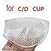 TopBine Silicone Bra Inserts Lift Breast Inserts bikini push up pads Removable Sticky Bra Cups for women swimwear Bikini Top (C/D)