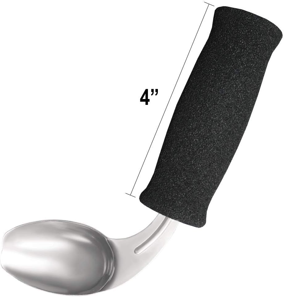 Soft Foam Built-Up Handle Offset Spoon: Health & Personal Care