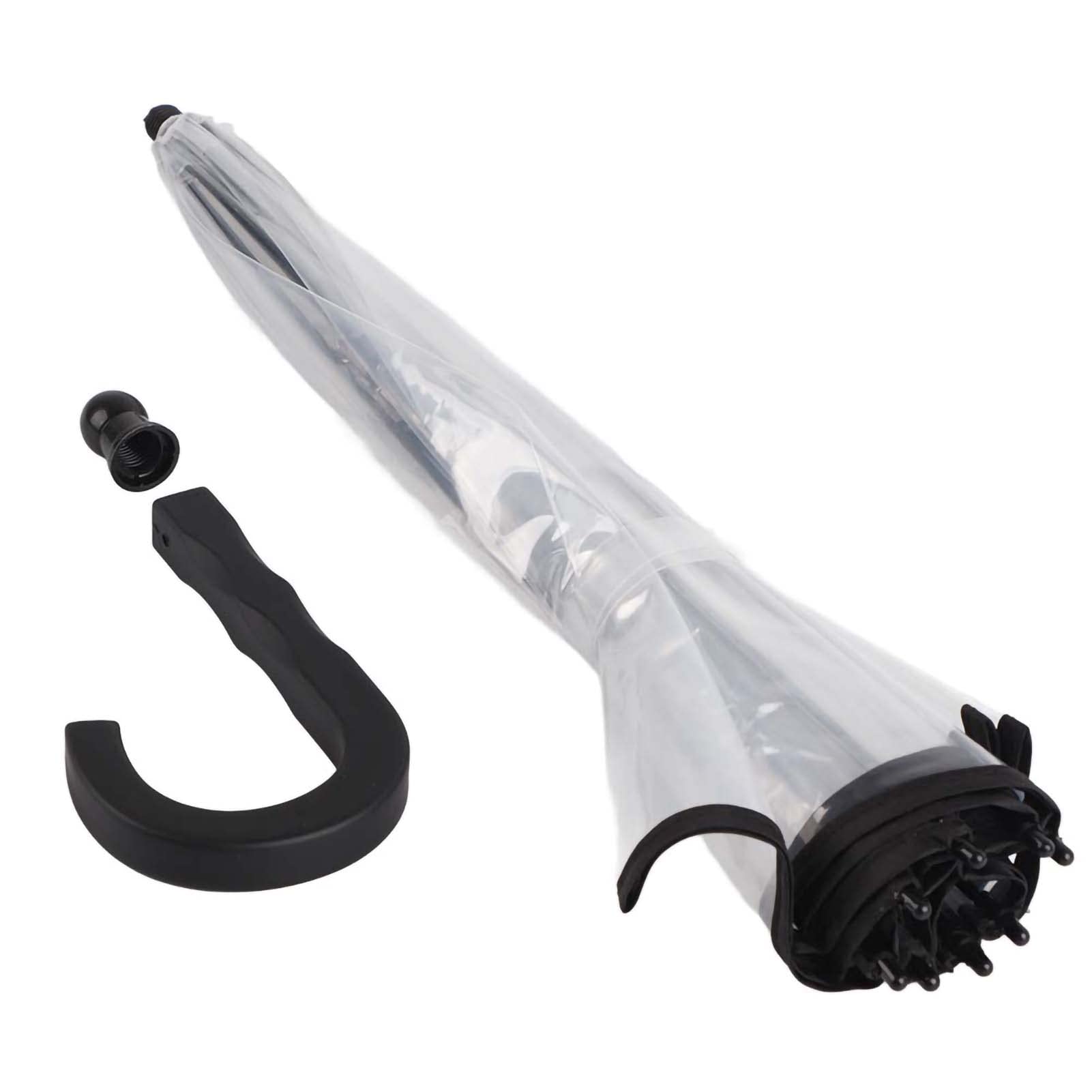 Zerodis Portable Transparent Pet Umbrella with Pulling Leash, Assemble Type Dog Cat Umbrella for Dogs and Pet Lover (Transparent)