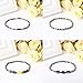 Thunaraz 4PCS Hematite Stone Anklets Energy Magnetic Bracelet Therapy Bracelet for Women
