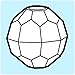 BEADTIN Crystal Clear Transparent 12mm Faceted Round Craft Beads (150pc)