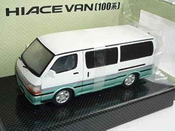 Toyota Hiace Van 100 1998 Super Gl Weiss Grun 1 24 Hot Works Racing Modellauto Modell Auto Amazon De Spielzeug