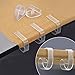 Hotop 24 Pack Plastic Tablecloth Clips, Clear Table Cover Cloth Clamps Holder for Party Picnic