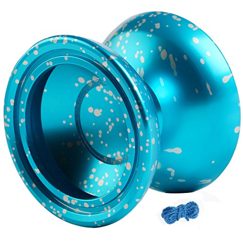 Magicyoyo&iyo Purple Line Professional Yoyo Unresponsive Yoyo (Blue splash silver)