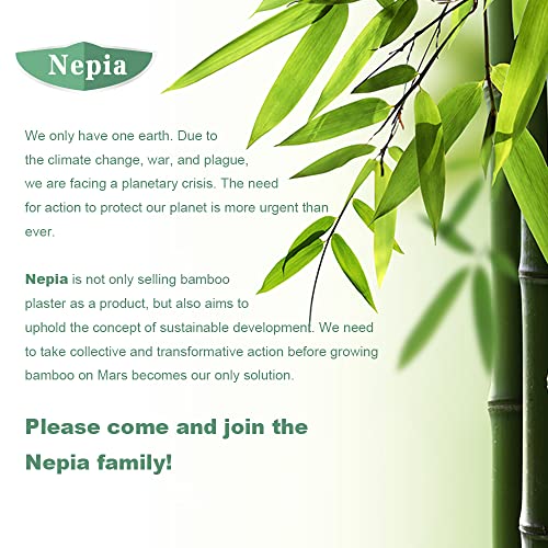 Nepia 100PCS Tin Boxes Bamboo Bandages for Sensitive Skin, Eco Friendly Hypoallergenic Adhesive Bandage, Latex Free Bandage Family Pack, Compostable, Biodegradable, Sterile, Flexible & First Aid