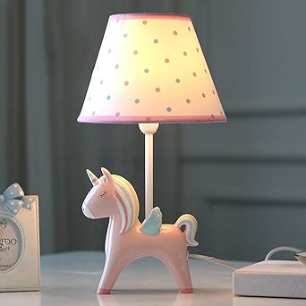 Smc Desk Lamps Children S Room Cartoon Unicorn Led Table Lamp Bedroom Bedside Lamp Creative Boy Girl Cute Decorative Table Lamp Color Pink