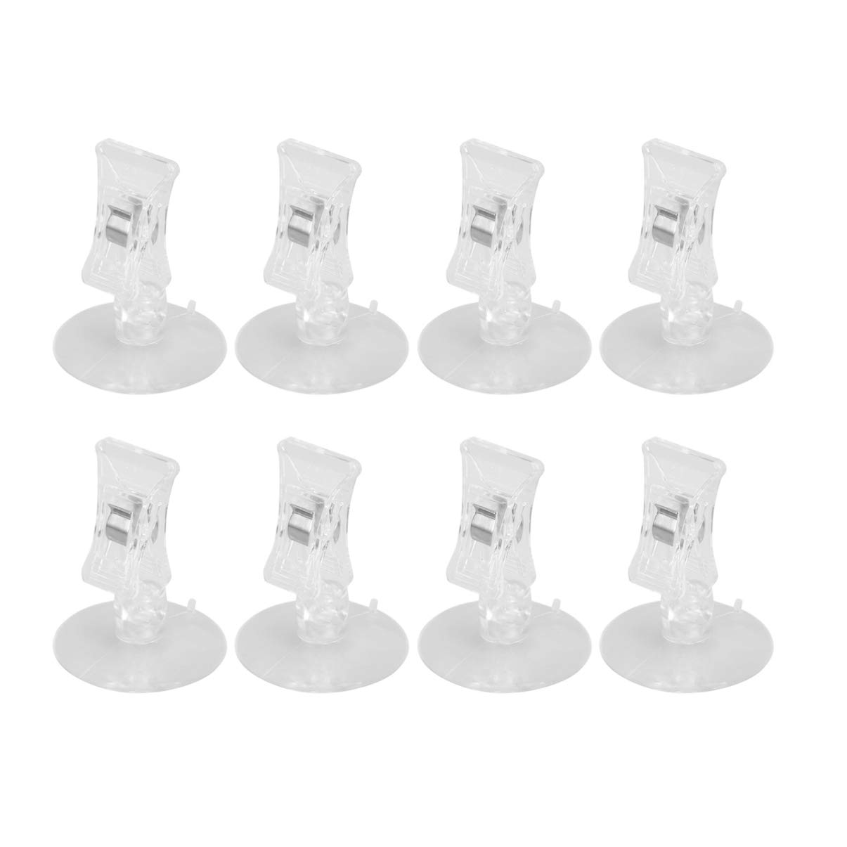 8 Pcs Seaweed Clip - Seaweed Suction Cup Clips Clear Seaweed Feeding Clip Aquarium Suction Clips Fish Tank Feeding Holder Sucker Clip for Aquarium Fish Tank Accessories