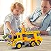 Gizmovine Friction Powered Lift Bucket Truck Toy, Super Duty Lift Construction Vehicle Toy for Kids, 1:16 Scale