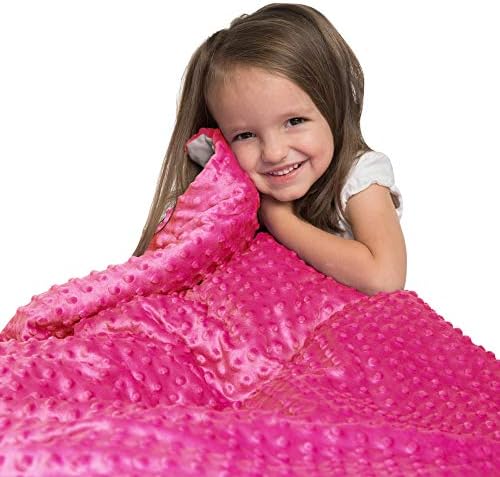 Lb Weighted Blanket Sivio Kids Weighted Blanket 5lbs, Minky Dot