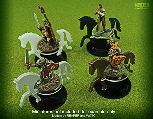 Warhorse, Character Mount Marker, Grey, 40mm Circle Base (1)