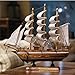 bouti1583 Sailing Tall Ship Boat Wooden Model Craft Decor (Random Color)