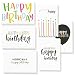 48 Happy Birthday Cards Assortment with Envelopes, 6 Colorful Handwritten Designs, Blank Inside, Bulk Box Set, 4 x 6", for All Ages, Gender, Office, Employees