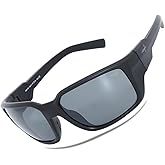 INFI Fishing Sunglasses Men Women Polarized Polycarbonate Lens Safety Protection Black Glasses Driving Golf Running Sports