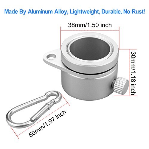 5 BonyTek+Aluminum+Rotating+Carabiner+0+75+1+02Inch