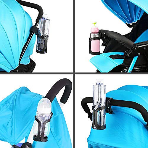 Huahua Bike Cup Holder,360 ° RotacióN Ajustable Portavasos para Bicicleta,Portabotellas para Bicicletas De Ciclismo, Bicicletas De MontañA, Cochecitos De Bebé Y Sillas De Ruedas
