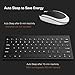 MoKo Wireless Keyboard and Mouse, 2.4G Mini Small Rechargeable Keyboard Mouse Combo for Computer, Laptop, Desktop, PC, Compatible with Windows XP/Vista / 7/8 / 10 - Black