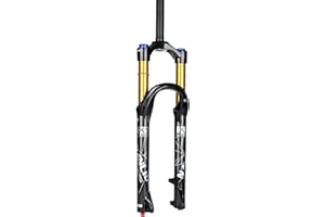 Nanlio X9 Pro Mountain Bike Suspension Bicycle Front Fork - Adjustable Damping Rebound, 140/160MM Travel, Fits 26/27.5/29 Inches