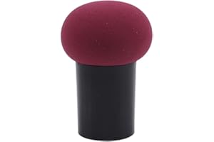 Powder Puff Mushroom Head Puff with Handle Makeup Sponge Bb Cream Foundation Puff Beauty Egg,Red Wine Very Durability and Pro