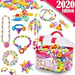 FUNZBO Snap Pop Beads for Girls Toys – Kids Jewelry Making Kit Pop-Bead Art and Craft Kits DIY Bracelets Necklace…