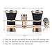 Uarter Opera Glasses Theater Vintage Binoculars With Handle Black with Gold Trim 3X25