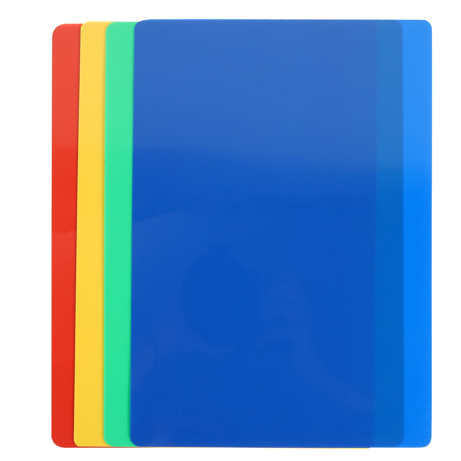 EXCEART 4pcs Clay Work Mat Plastic Nonstick Craft Board Sheets Placemat Desktop Protector for Crafts Sewing (Mixed Color)
