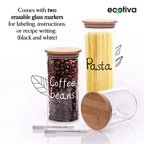 Protein Powder Container Food Containers with Lids Airtight Glass