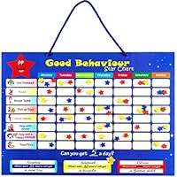 Chore Chart for Kids - Good Behavior Star Chart - Strong Magnetic Dry Erase Reward Chart Board Idea for One or Multiple Kids/Toddlers/Teens - Teach Responsibility - for Wall or Refrigerator