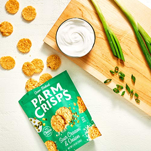 ParmCrisps Sour Cream & Onion Cheese Parm Crisps, Made Simply with