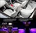 EXPERTBEAM Interior Car Lights, interior footwell lighting kits, 8 colours 4 pcs 48 LED Multi Color Car LED Strip Lights, New App Control Under Dash Lighting Kit DC 12V