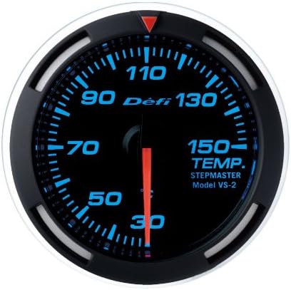 Defi DF06704 Racer Metric Temperature Gauge, White, 52mm