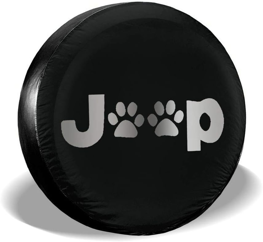 But why miss Jeep-Wrangler Spare Wheel Tire Cover Weatherproof Tire Protectors 14" for diameter 23"-27" 17 inch
