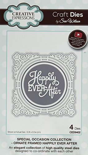 Sue Wilson CED9402 Special Occasion Ornate Framed Happily Ever After Dies
