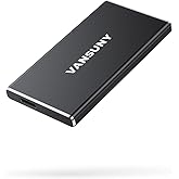Vansuny 500GB Portable External SSD, USB 3.1 Gen2 450MB/s High-Speed Data Transfer, Metal USB C Mini Portable External Solid