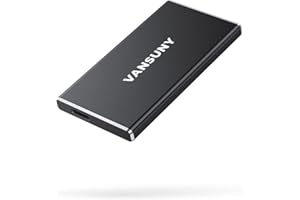 Vansuny 500GB Portable External SSD, USB 3.1 Gen2 430MB/s High-Speed Data Transfer, Metal USB C Mini Portable External Solid State Drive for PC, Laptop, Phones and More