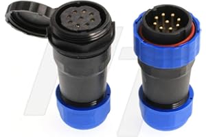 HANGTON CONNECT HangTon HE29 9 Pin Power Connector Waterproof IP68 Circular Male Female Wire Cable Plug for Industrial Electrical Transformer