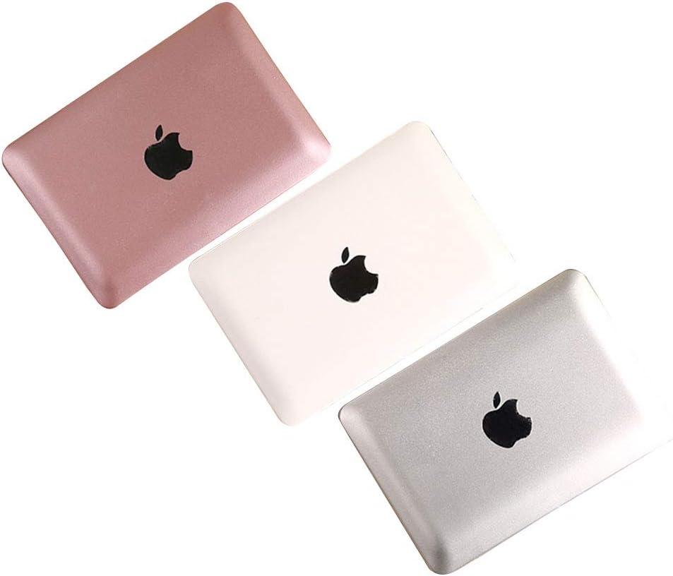 Accrie Creative Portable Mirror Cosmetic Mini Apple Laptop Shaped Mirror Gift Travel Ornament Rose Gold