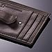 Alpine Swiss Mens Leather Money Clip Front Pocket Wallet Gray